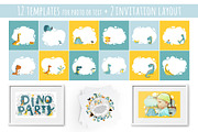 Dino set. Kids print & patterns, an Animal Illustration by Svitlana Kharchuk (Thumbnail 7 of 13)