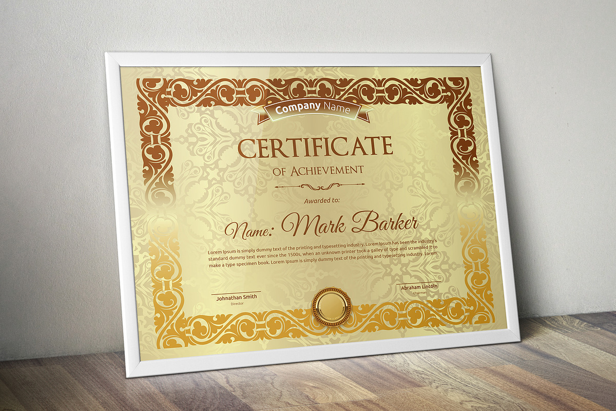 Certificate Word | PSD | AI, a Stationery Template by Curve Design (Photo 1 of 3)