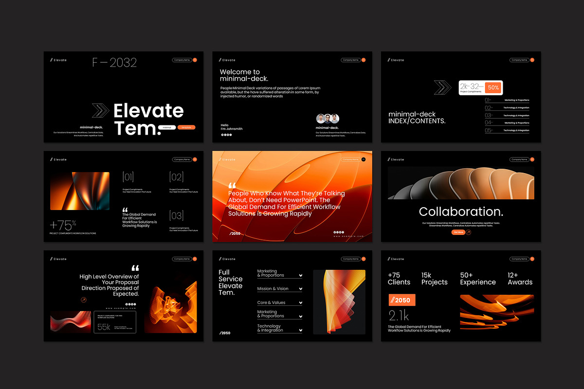 Elevate Minimal Template, a Presentation Template by Soraclod (Photo 5 of 9)