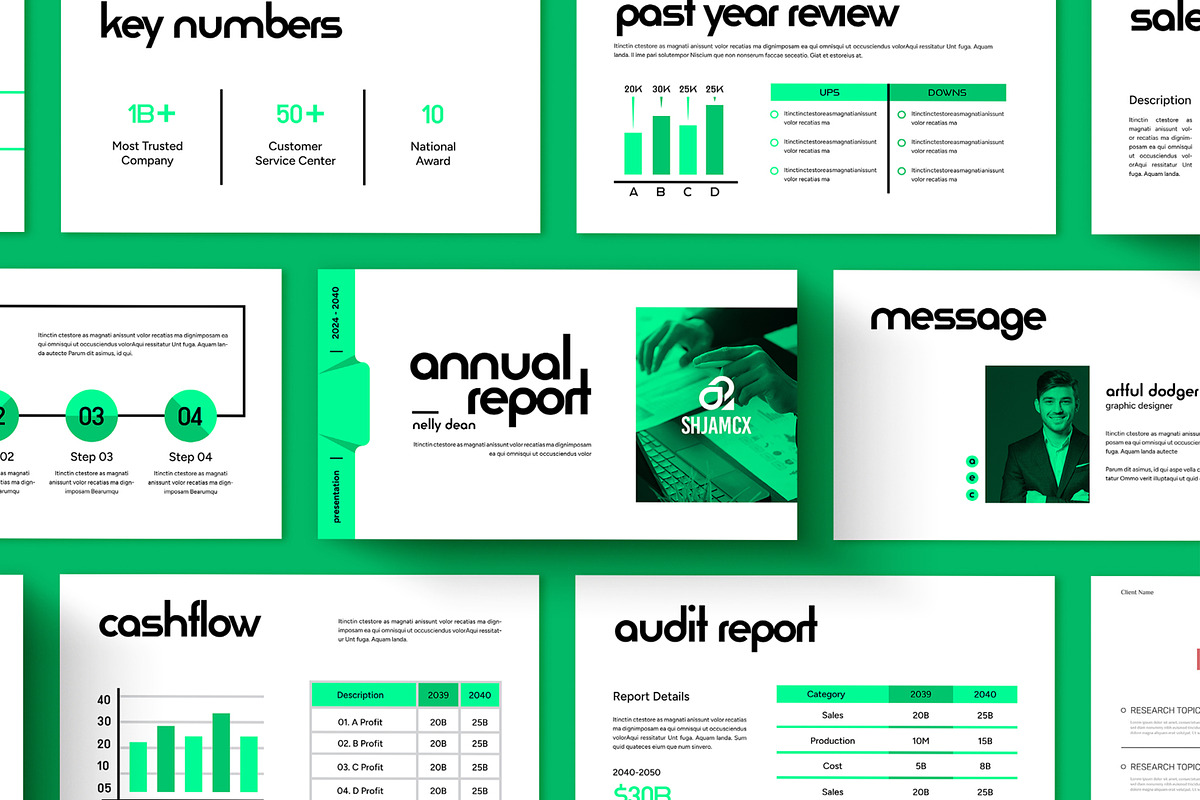 Annual Report Presentation, a Presentation Template by ContestDesign (Photo 1 of 7)