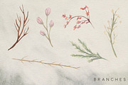 Succulent Blooms Watercolor Images, a Texture Illustration by Fire Spark Studio (Thumbnail 5 of 9)