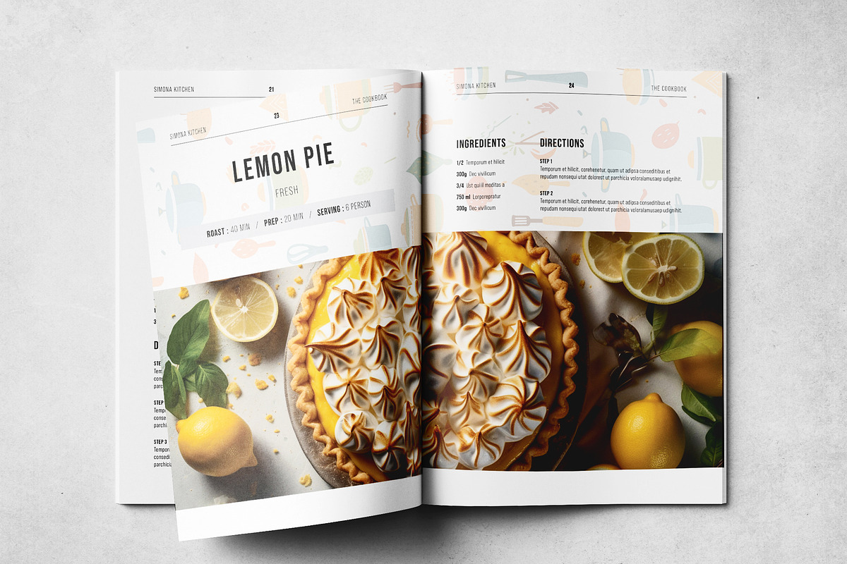 Cookbook Print Layout, a Brochure Template by Grkic Creative (Photo 13 of 13)