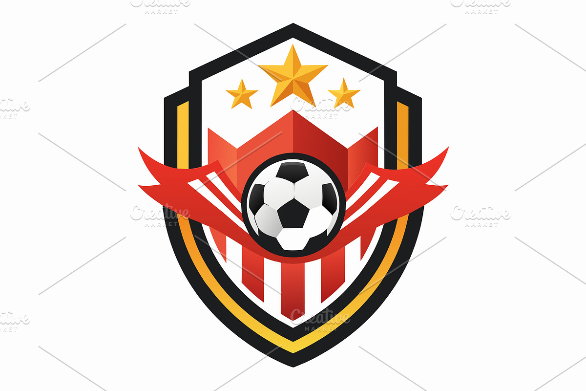 A soccer emblem featuring a prominen, a Graphic by Iftikhar Alam