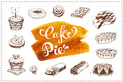 Bakery icons and calligraphy, a Food Illustration by Margo Miller (Thumbnail 9 of 30)