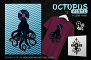 Octopus Vinyl, an Animal Illustration by ne2pi (Thumbnail 1 of 3)