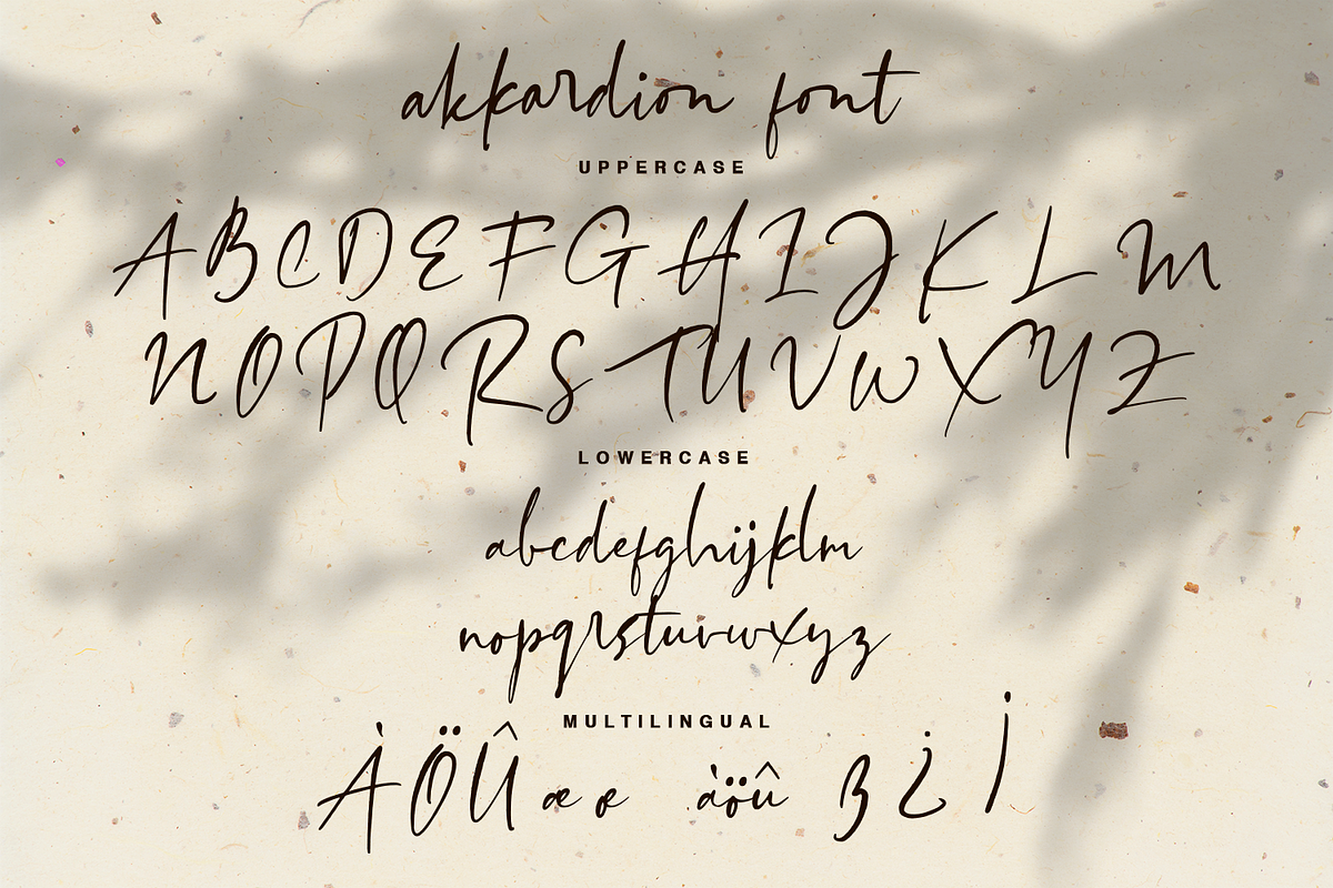 akkardion handwritten font, a Script Font by Quothron (Photo 8 of 10)