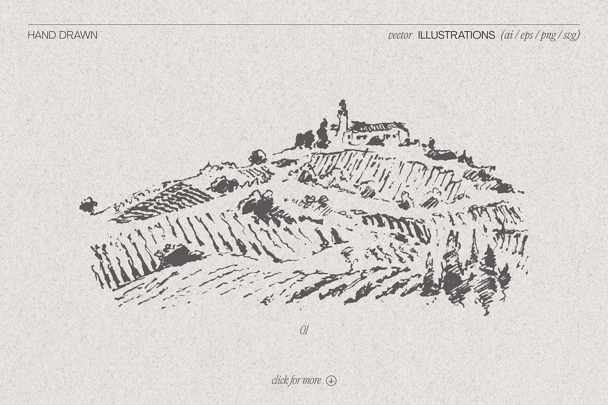 Vineyard drawings, a Decorative Illustration by TheMountBirdStudio (Photo 3 of 8)