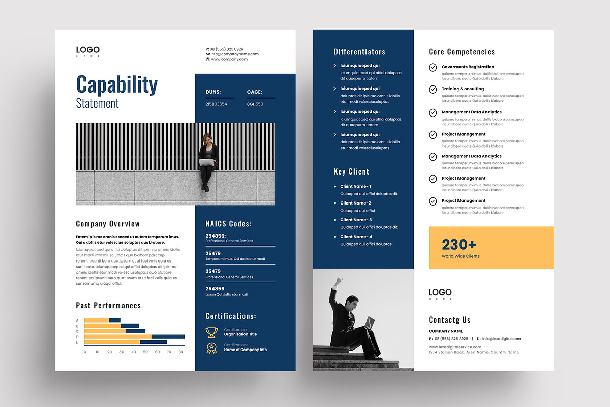 Capability Statement Template, a Brochure Template by Niofix (Photo 4 of 6)