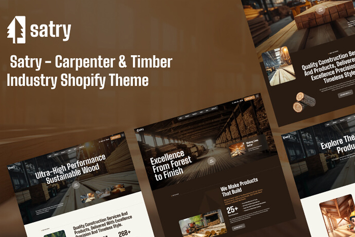 Satry Woodworking Shopify Theme, a Shopify Template by apollotheme (Photo 1 of 2)