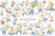 Spring Cute Koala Clipart, an Animal Illustration by Markicha Art (Thumbnail 1 of 7)
