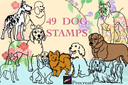 Dog Digital Stamps, a Graphic by Favorites_Art (Thumbnail 1 of 15)