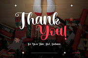Slack On Christmas - Script, a Script Font by Lettermine (Thumbnail 10 of 10)
