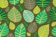 Background of leaves. Seamless., a Decorative Illustration by katykin (Thumbnail 3 of 4)