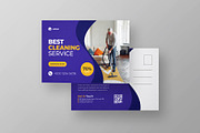 Modern Cleaning Service Postcard, a Card Template by Shahjahangdb1 (Thumbnail 1 of 2)