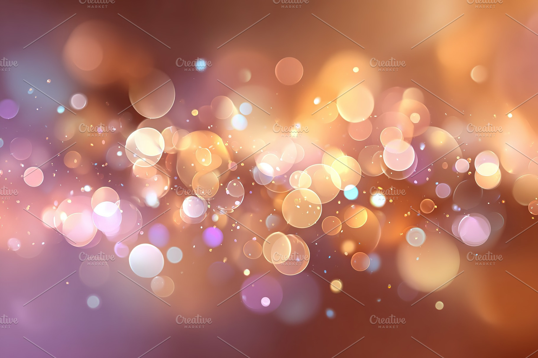 Vibrant bokeh background with soft glowing orbs in warm colors and gentle blur, a Photo by AlyaAnd
