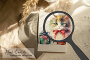 Watercolor Christmas Cats | Kittens, an Illustration by Dazzling Art Boutique (Thumbnail 6 of 10)
