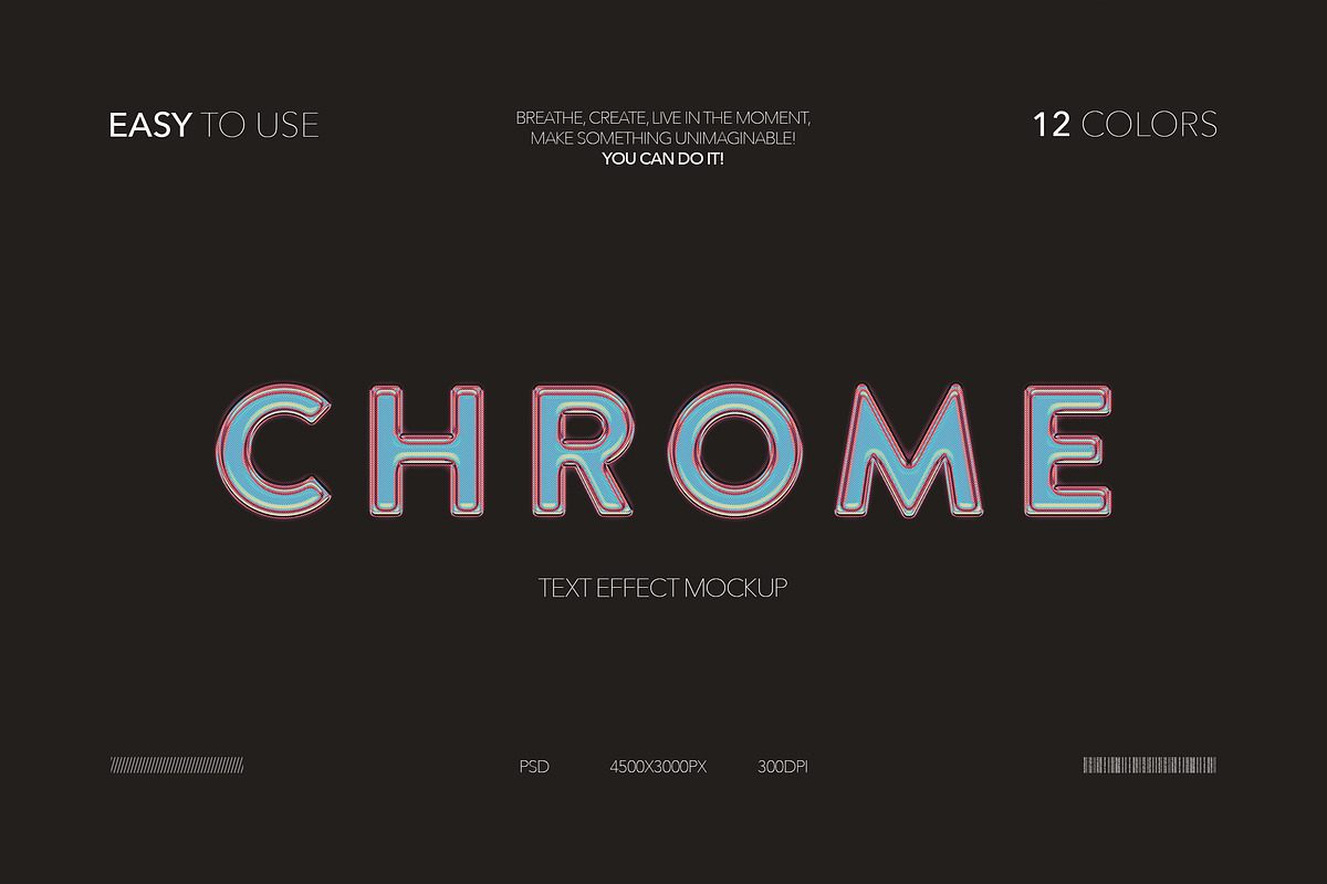 Chrome Text Effect, a Layer Style Add-On by Milka (Photo 1 of 6)