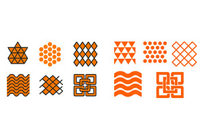 Colorful geometric shapes combining, an Illustration by ZinetroN