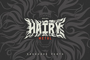 Hairy Metal - Hardcore Font, a Blackletter Font by Gleb Guralnyk (Thumbnail 1 of 10)