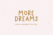 More Dreams | Handwritten Font, a Sans Serif Font by KA Designs (Thumbnail 1 of 19)