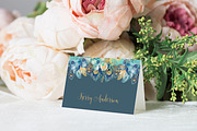 Peacock Place Cards - Editable, a Stationery Template by Bijou Bay (Thumbnail 1 of 2)