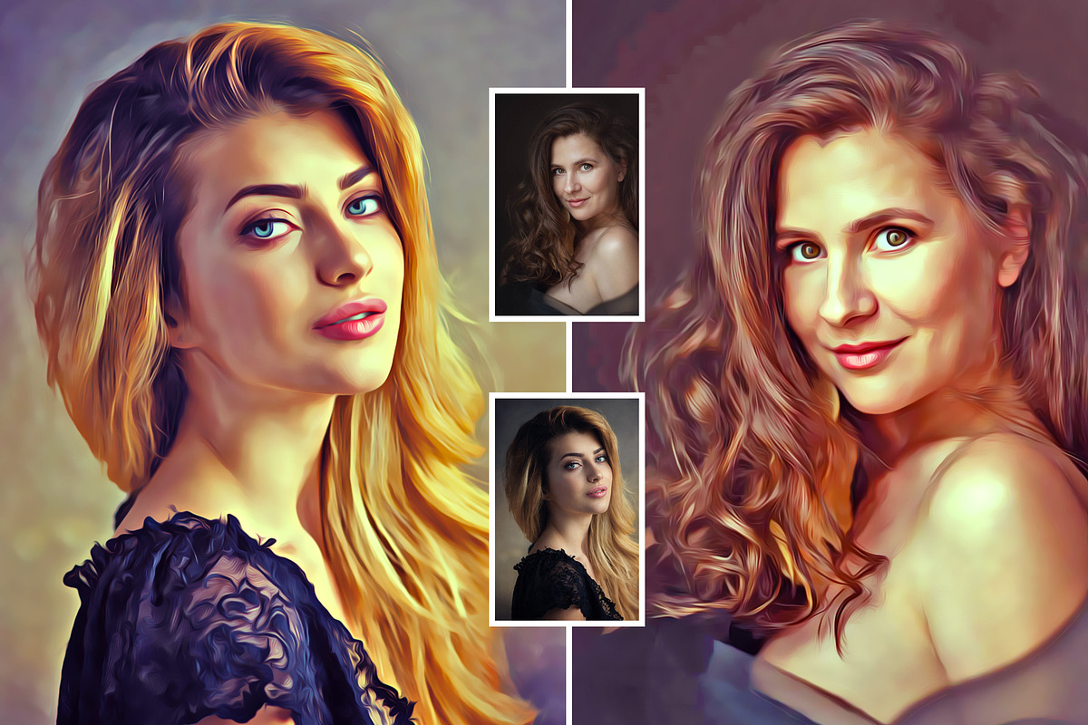 Real Life Oil Painting, an Action Add-On by U_Design (Photo 4 of 9)