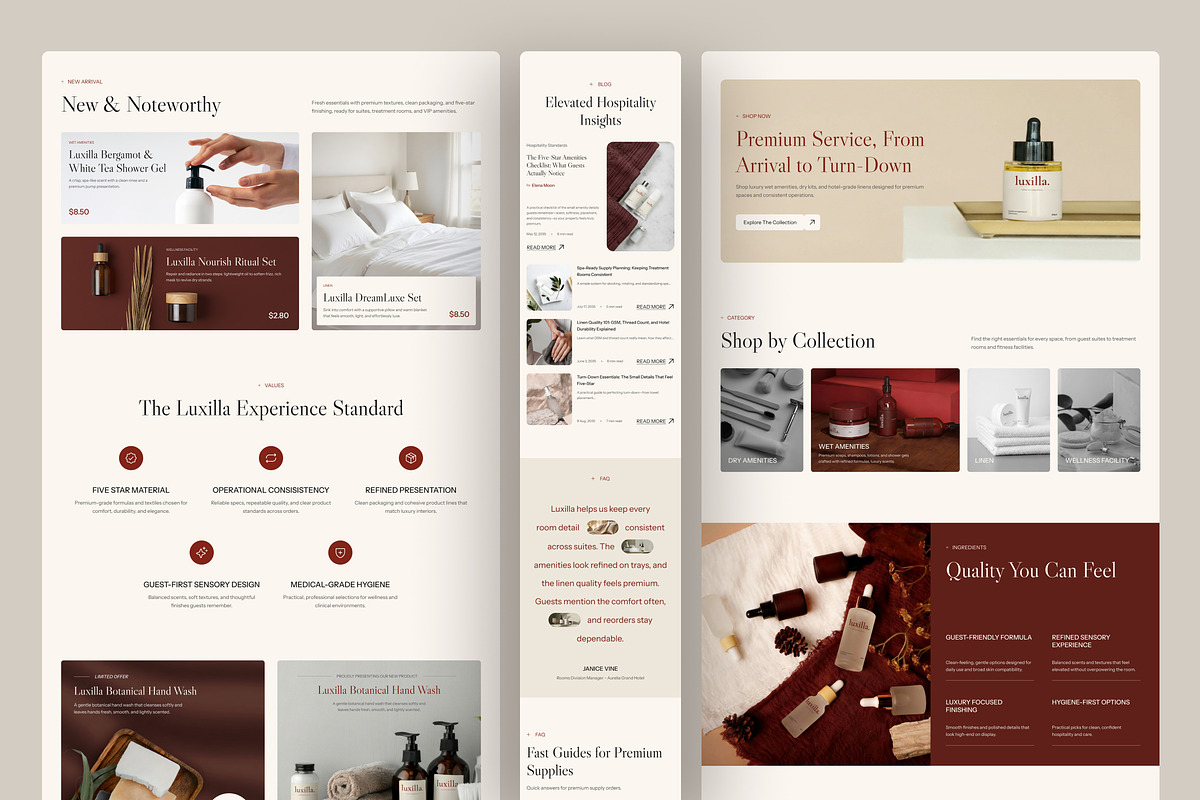 Hospitality E-Commerce Website UI, a Websites & App Template by peterdraw (Photo 2 of 7)