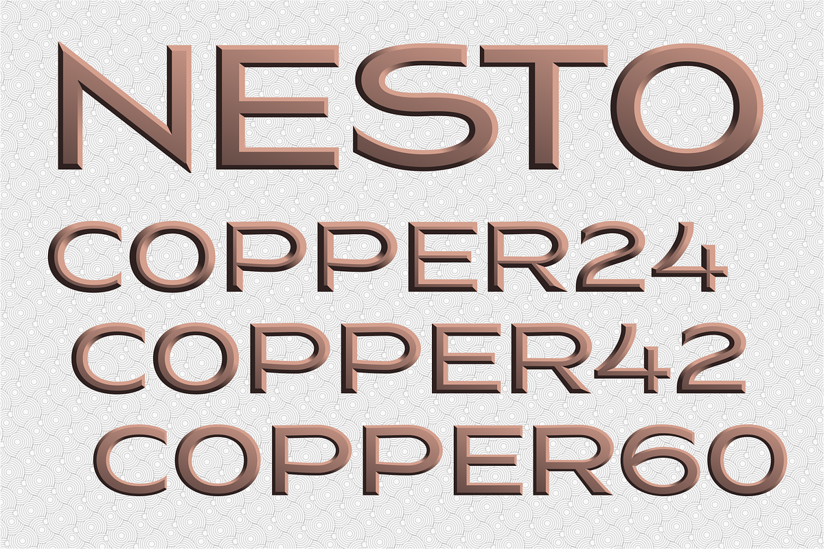 Nesto Metals, a Font by glukfonts (Photo 7 of 10)