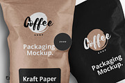 Tall Kraft Paper Packaging Mockup, a Packaging Mockup by Designertale (Thumbnail 4 of 8)