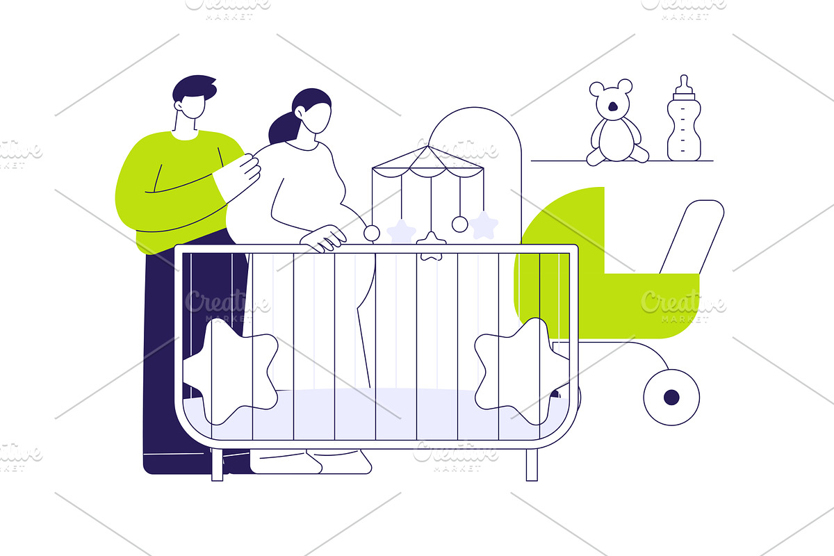Decorating baby room abstract, an Object Illustration by Visual Generation