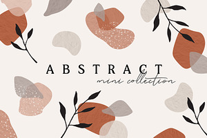 Earthy Abstract Shapes | Watercolor