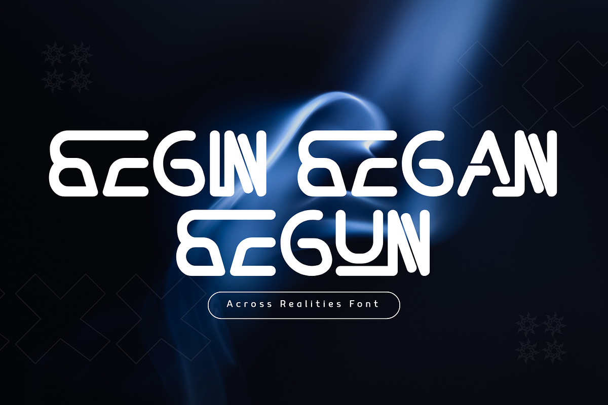 ACROSS REALITIES - FUTURISTIC FONT, a Sans Serif Font by 177Studio (Photo 3 of 8)