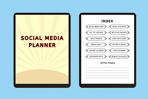 Digital Social Media Planner Canva