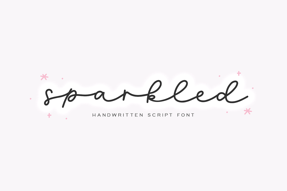 Sparkled | Handwritten Script Font, a Script Font by KA Designs (Photo 1 of 10)