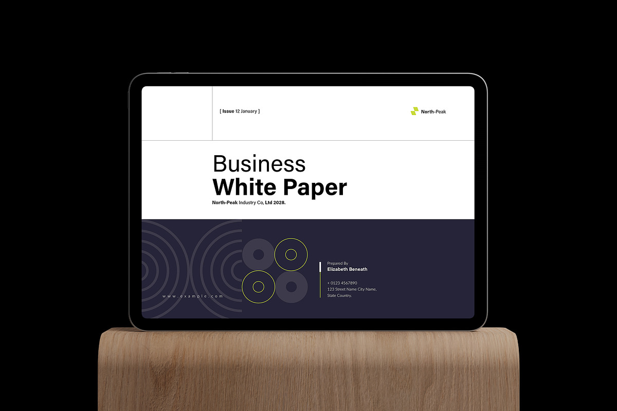 White Paper Template Landscape, a Brochure Template by NorthPeak (Photo 2 of 12)