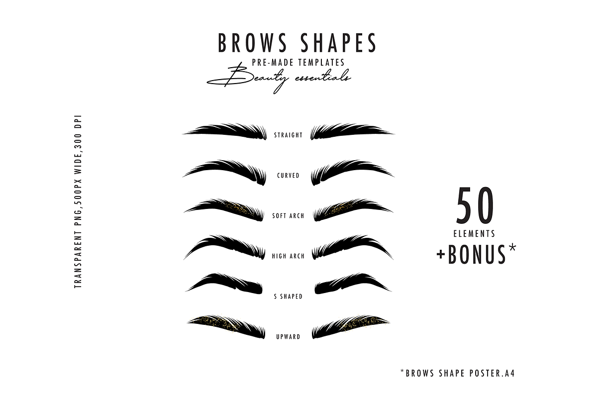 Makeup logo Lashes Brows SVG, an Icon by Milatoo (Photo 2 of 3)