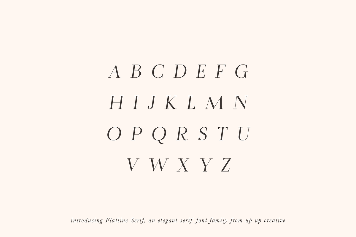 Flatline Serif Complete - 16 fonts, a Serif Font by Up Up Creative (Photo 5 of 13)