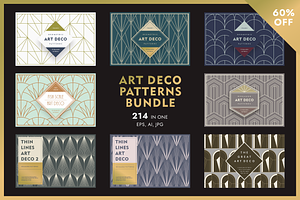 Art Deco Patterns Bundle 60% OFF