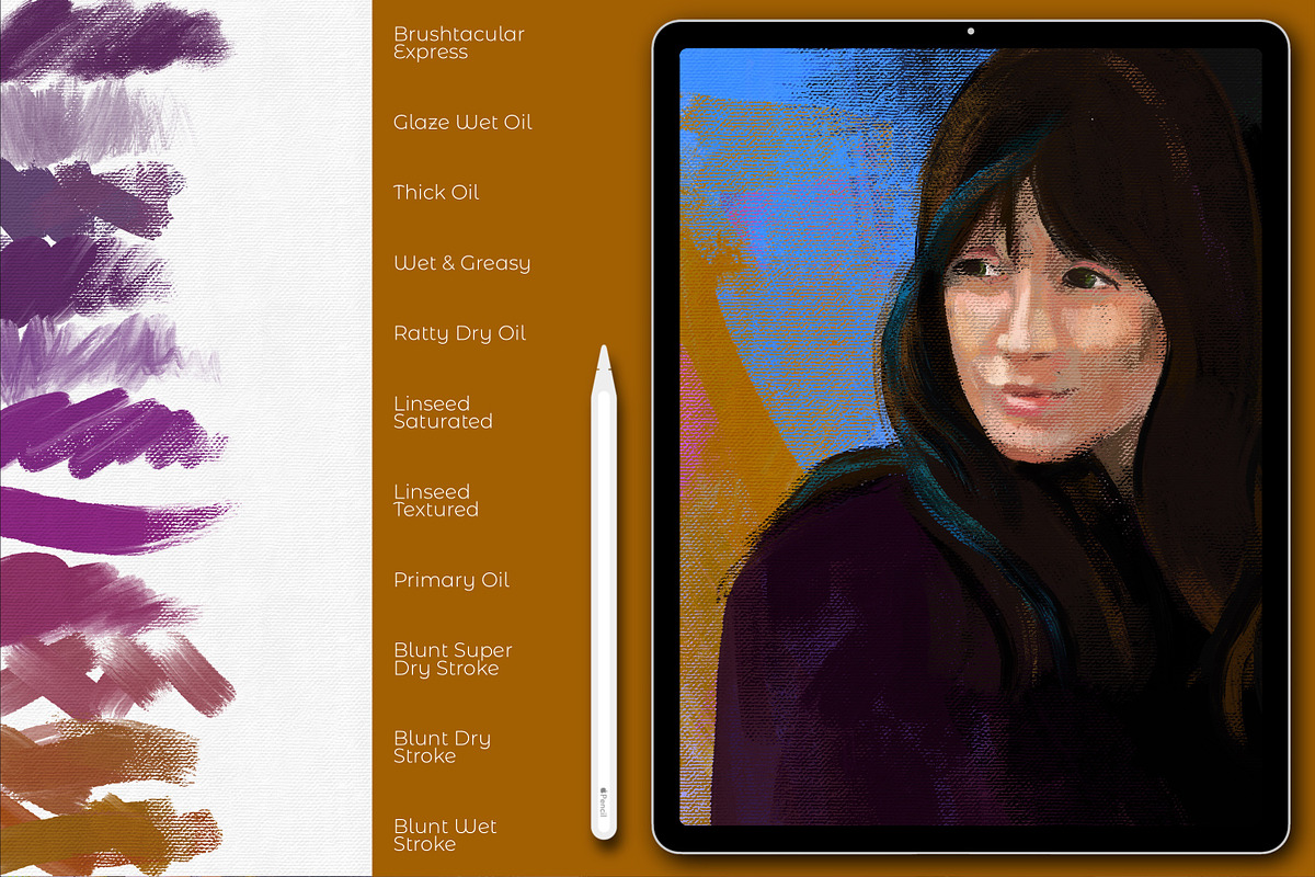 Oil On Canvas for Procreate, a Brush Add-On by UPROOT (Photo 7 of 9)
