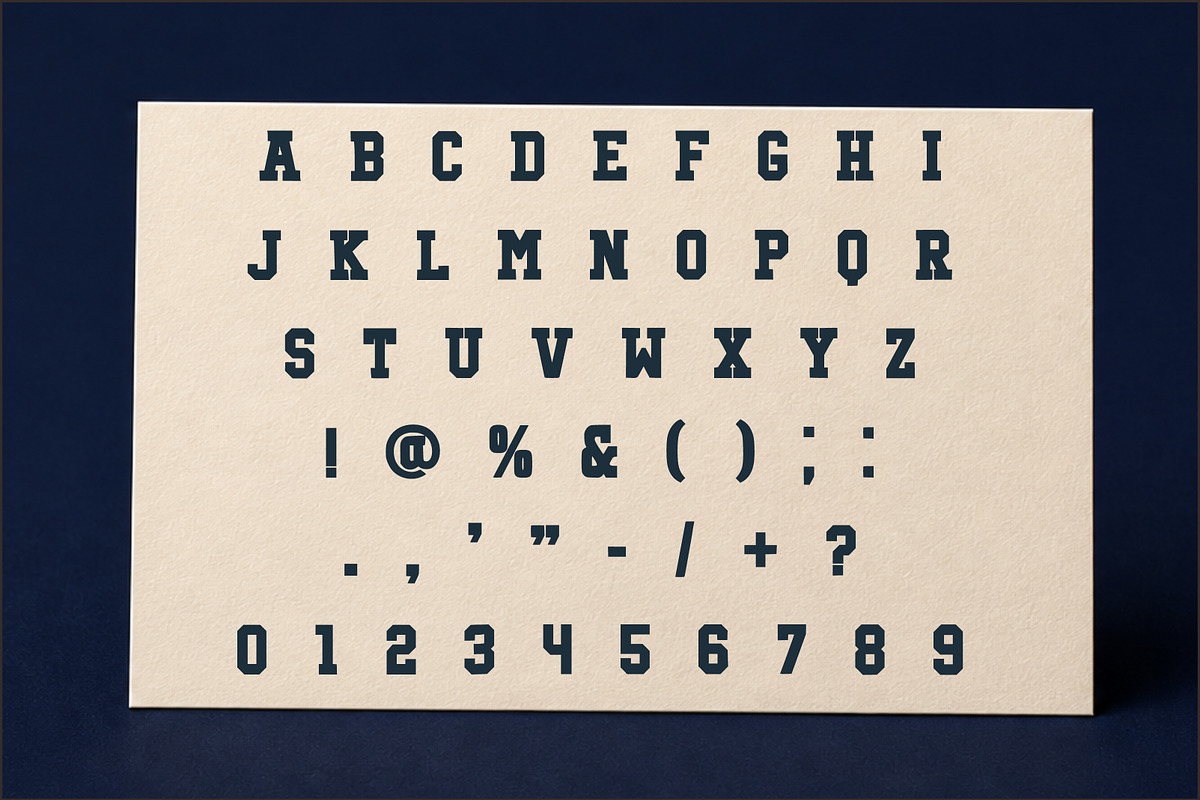 Game Changer Sporty Font, a Slab Serif Font by Limited.studio (Photo 6 of 6)