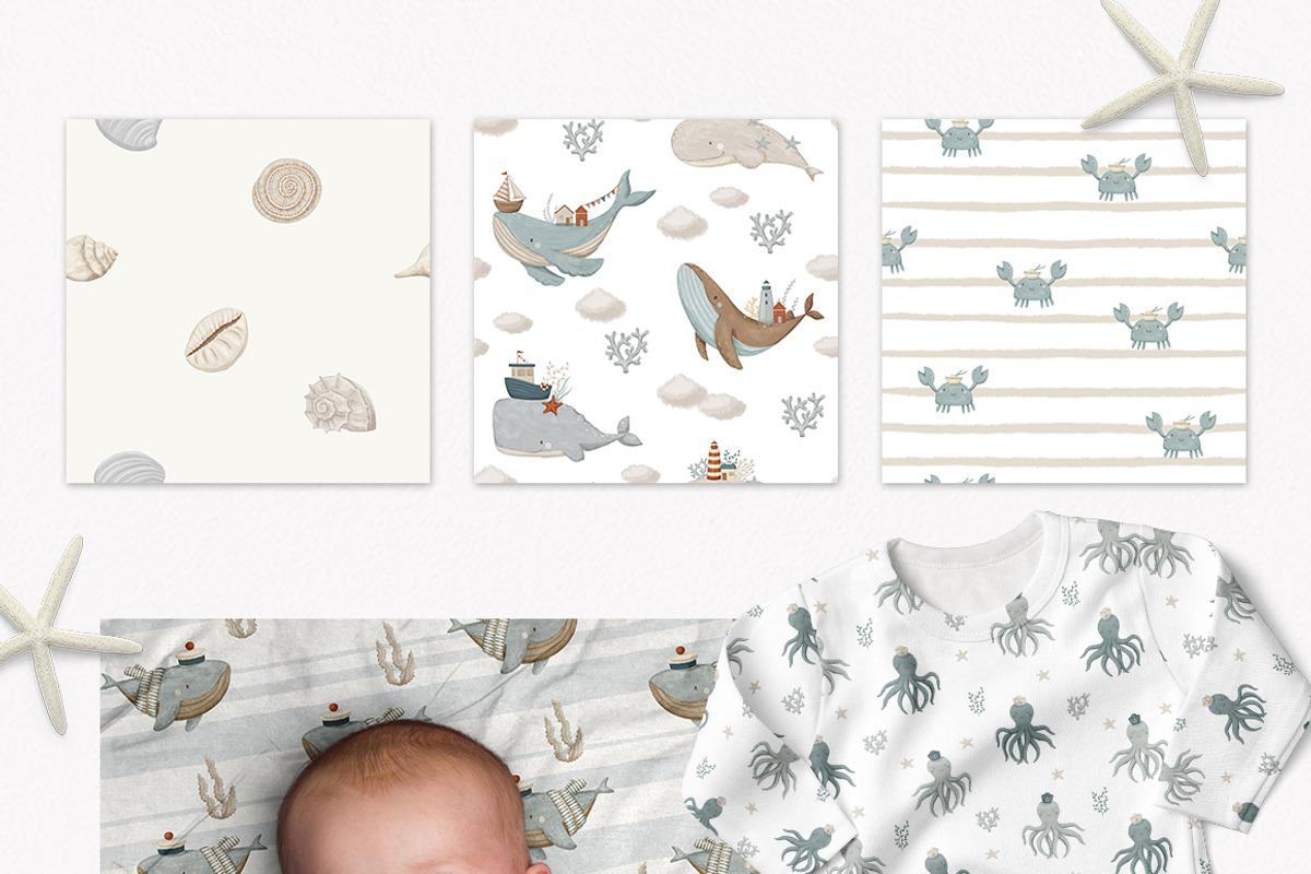 Sea Voyage. Kids graphic collection, an Animal Illustration by polikarpovaart (Photo 4 of 9)