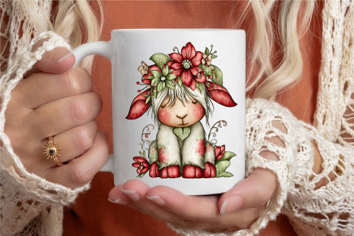 Whimsical Easter Goat Clipart, an Illustration by designcity5 (Photo 4 of 5)