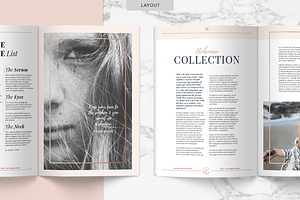 ROSE GOLD Magazine Indd & Psd