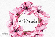Watercolor Sakura blossom collection, an Object Graphic by Satika (Thumbnail 3 of 9)