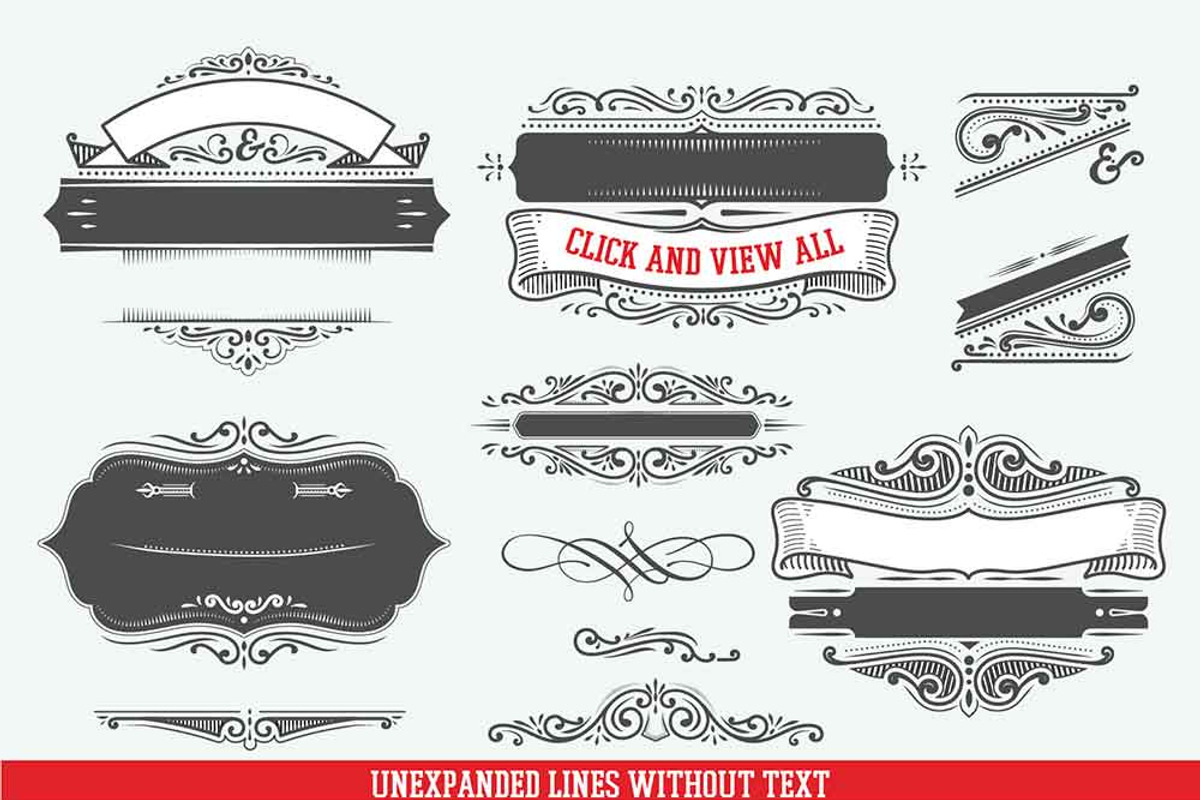 Set of vintage frames, a Decorative Illustration by ARSCOR (Photo 5 of 5)