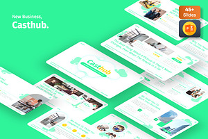 Casthub - Business Plan Powerpoint, a Presentation Template by Dhabee
