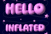 Shiny Text Effect Inflated 3D Font, a Templates & Theme by studiogstock (Thumbnail 3 of 3)