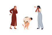 People suffer from pain, ache set, a Healthcare Illustration by PaperTrident (Thumbnail 3 of 6)