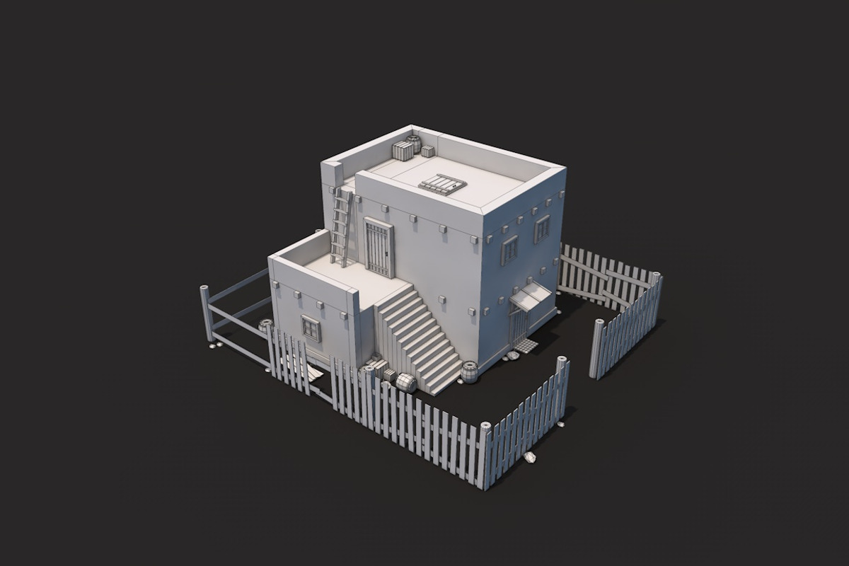 Low Poly Arab House, an Architecture 3D Model by CreativeeArt (Photo 5 of 8)
