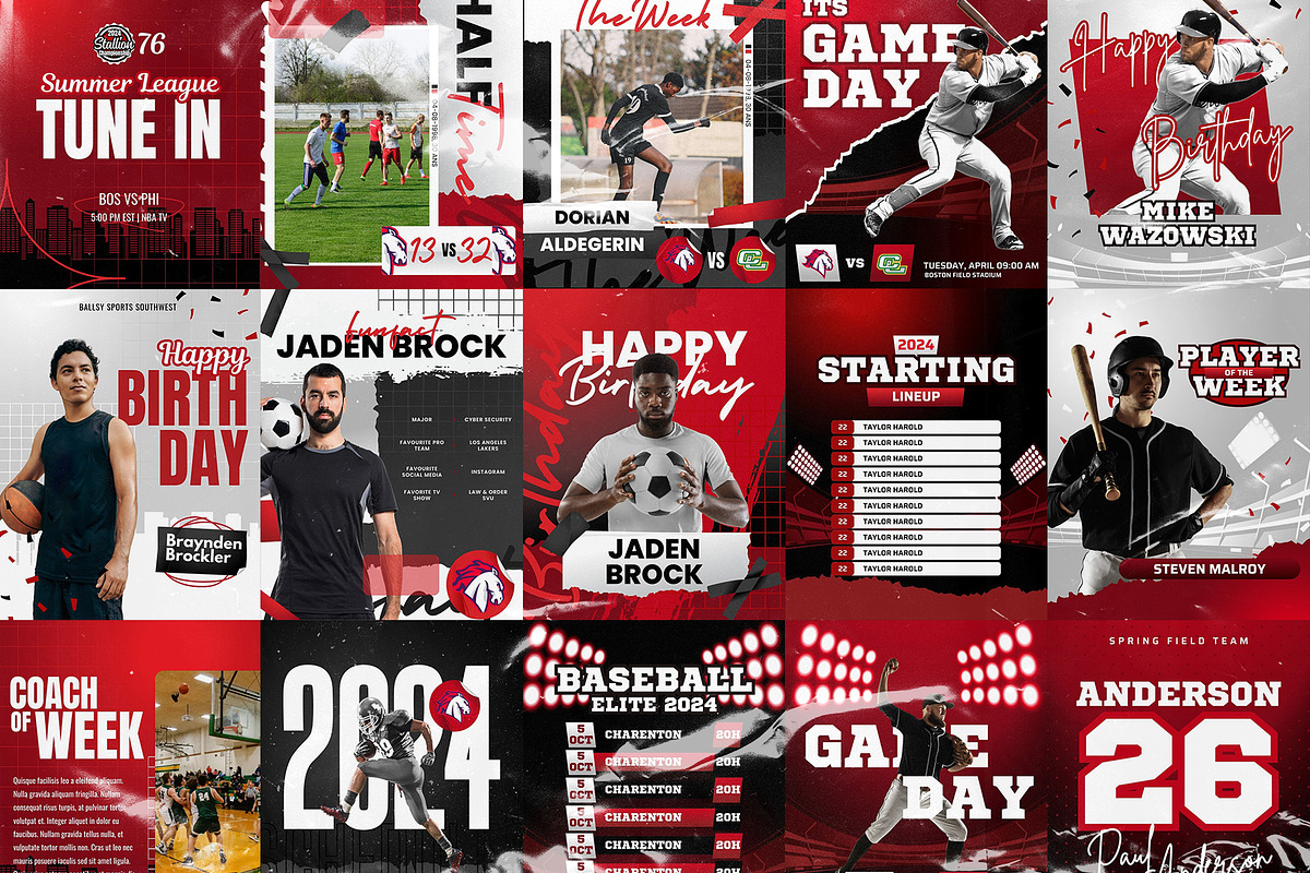 74 Sports Canva Social Media, a Social Media Template by Creathift (Photo 8 of 8)